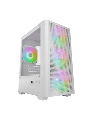 Caja ordenador mars gaming mc - vectorw matx argb cristal templado blanco