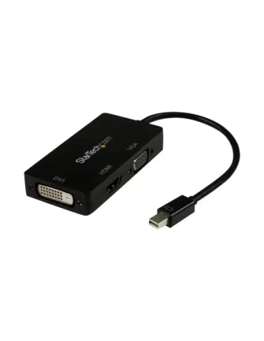 Adaptador mini dp a vga - dvi - d - hdmi startech 0.27m -  macho - hembra -  negro
