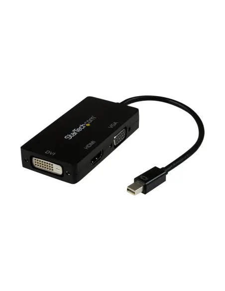 Adaptador mini dp a vga - dvi - d - hdmi startech 0.27m -  macho - hembra -  negro