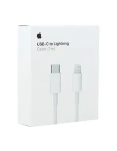 Cable original apple iphone usb tipo c a lightning - 1m  - mm0a3zm - a - blanco