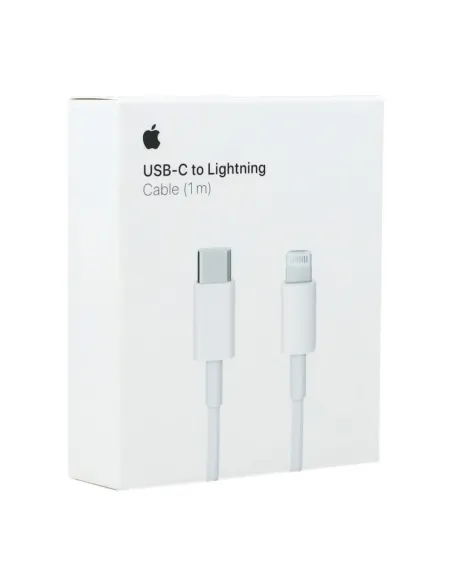 Cable original apple iphone usb tipo c a lightning - 1m  - mm0a3zm - a - blanco