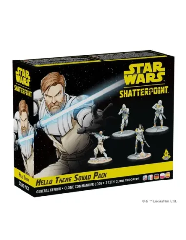 Juego de mesa star wars shatterpoint hello there general obi - wan kenobi squad pack