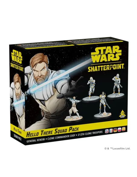 Juego de mesa star wars shatterpoint hello there general obi - wan kenobi squad pack