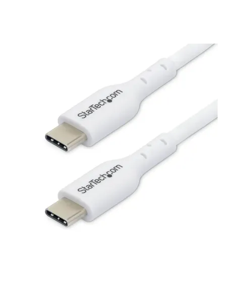 Cable usb tipo c startech 1m -  macho - macho -  blanco