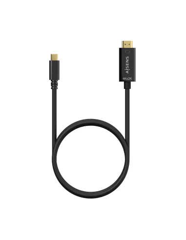 AISENS Cable Conversor USB-C A HDMI 4K@30Hz, USB-C M-HDMI M, Negro, 0.8M