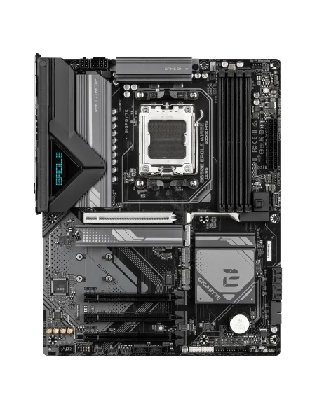 GIGABYTE B650E EAGLE WIFI6E Placa Base - Procesadores AMD Ryzen 9000 Series, VRM de 8+2+2 fases, hasta 8200MHz DDR5 (O.C),
