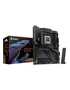 GIGABYTE X870E AORUS ELITE X3D Placa Base – Compatible con procesadores AMD Ryzen 9000, VRM digital de 16+2+2 fases, hasta 9000