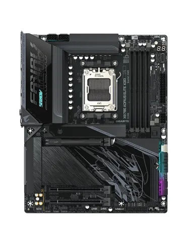GIGABYTE X870E AORUS ELITE X3D Placa Base – Compatible con procesadores AMD Ryzen 9000, VRM digital de 16+2+2 fases, hasta 9000
