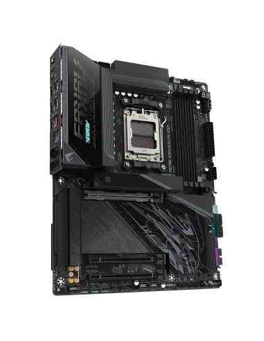 GIGABYTE X870E AORUS ELITE X3D Placa Base – Compatible con procesadores AMD Ryzen 9000, VRM digital de 16+2+2 fases, hasta 9000