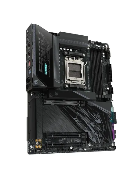 GIGABYTE X870E AORUS ELITE X3D Placa Base – Compatible con procesadores AMD Ryzen 9000, VRM digital de 16+2+2 fases, hasta 9000