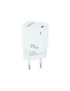 TooQ Cargador de Pared USB-C PD20W, Blanco