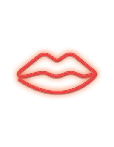 Lampara forever neon led lips red