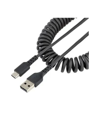 Cable usb tipo a a usb tipo c startech 0.50m -  macho - macho -  negro rizado