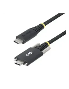Cable usb tipo c a usb tipo c con fijacion por tornillo startech 2m -  macho - macho -  negro