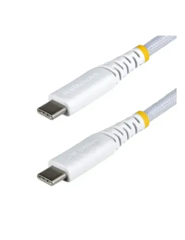 Cable usb tipo c startech 2m -  macho - macho -  blanco trenzado