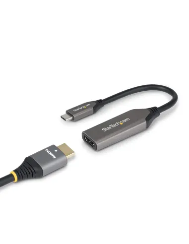 StarTech.com Adaptador USB-C a HDMI - USB Tipo C - 8K60Hz 4K120Hz - Compatible con Thunderbolt USB4 - Conversor USB C a HDMI