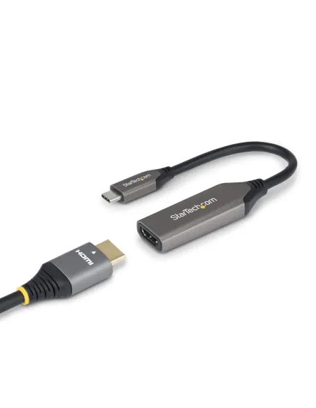 StarTech.com Adaptador USB-C a HDMI - USB Tipo C - 8K60Hz 4K120Hz - Compatible con Thunderbolt USB4 - Conversor USB C a HDMI