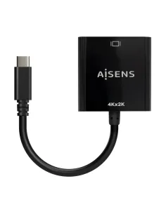 AISENS Conversor USB-C A HDMI 4K@30Hz, USB-C M-HDMI H, Negro, 15cm 2