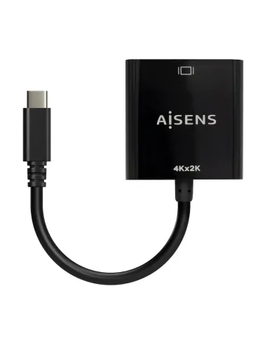 AISENS Conversor USB-C A HDMI 4K@30Hz, USB-C M-HDMI H, Negro, 15cm