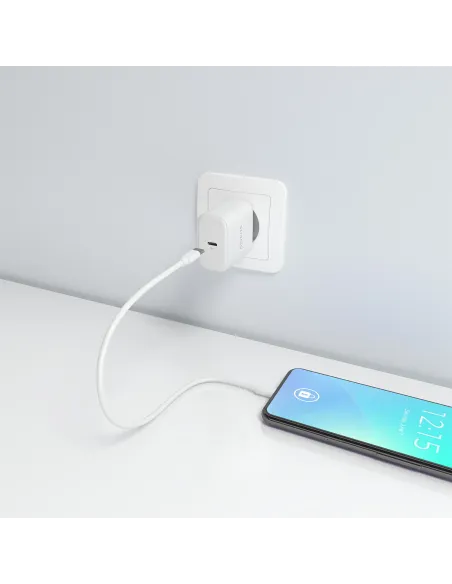 AISENS Cargador GaN 45W, 1xUSB-C PD3.0, Blanco