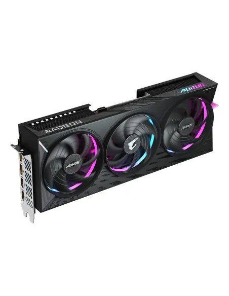 GIGABYTE AORUS Radeon RX 9070 XT ELITE 16G Tarjeta Gráfica - 16GB GDDR6, 256 bits, PCI-E 5.0, 3100 MHz Frecuencia Base, 2 x