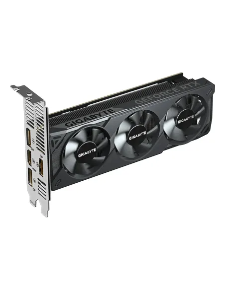GIGABYTE GeForce RTX 5060 OC Low Profile 8G Tarjeta Gráfica - 8GB GDDR7, 128bit, PCI-E 5.0, 2512 MHz Frecuencia del núcleo, 3 x