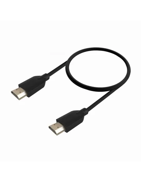 AISENS Cable HDMI V2.0 CCS Premium Alta Velocidad   Hec 4K@60Hz 18Gbps, A M-A M, Negro, 0.5m