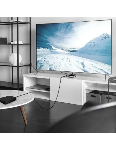 AISENS Cable HDMI V2.0 CCS Premium Alta Velocidad   Hec 4K@60Hz 18Gbps, A M-A M, Negro, 2.0m