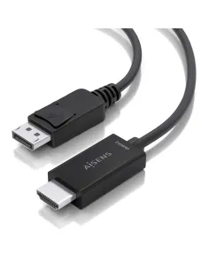AISENS Cable conversor DisplayPort a HDMI 4K@60Hz, DP M-HDMI M, Negro, 1.5m 2