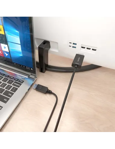 AISENS Cable conversor DisplayPort a HDMI 4K@60Hz, DP M-HDMI M, Negro, 1.5m
