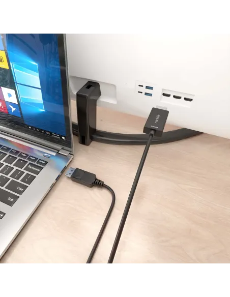AISENS Cable conversor DisplayPort a HDMI 4K@60Hz, DP M-HDMI M, Negro, 1.5m