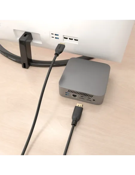 AISENS A125-0921 adaptador de cable de vídeo 7 m DisplayPort HDMI Negro