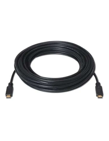 AISENS Cable HDMI V2.0 Premium alta velocidad   HEC 4k@60Hz 18Gbps con repetidor, A M-A M, Negro, 15 m