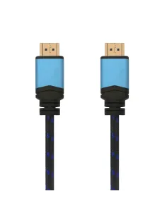 AISENS Сable, HDMI, 2.0, Premium alta velocidad   HEC, 4k@60 Hz, 18 Gbps, A M-A M, Negro Azul, 1.0 m 2