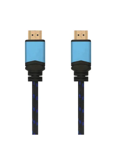 AISENS Сable, HDMI, 2.0, Premium alta velocidad   HEC, 4k@60 Hz, 18 Gbps, A M-A M, Negro Azul, 1.0 m
