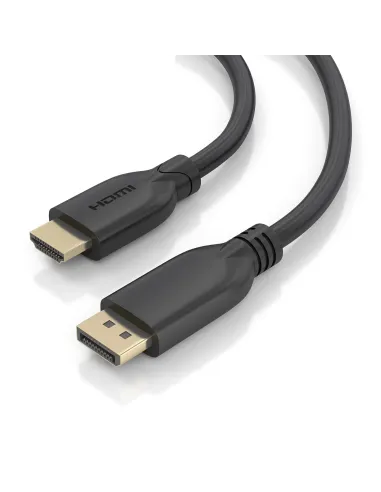 AISENS A125-0922 adaptador de cable de vídeo 10 m DisplayPort HDMI Negro