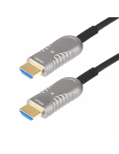 StarTech.com Cable HDMI 2.1 Híbrido Activo Óptico AOC de 15,2m - CMP Plenum - Cable HDMI 2.0 2.1 Certificado de Ultra Alta