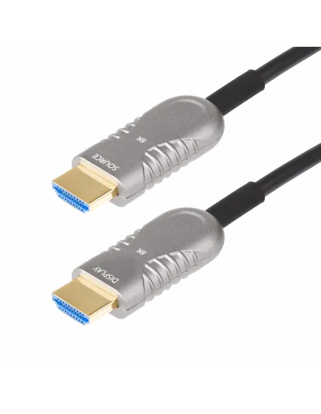 StarTech.com Cable HDMI 2.1 Híbrido Activo Óptico AOC de 15,2m - CMP Plenum - Cable HDMI 2.0 2.1 Certificado de Ultra Alta