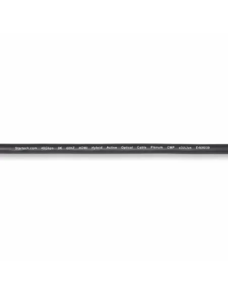 StarTech.com Cable HDMI 2.1 Híbrido Activo Óptico AOC de 15,2m - CMP Plenum - Cable HDMI 2.0 2.1 Certificado de Ultra Alta
