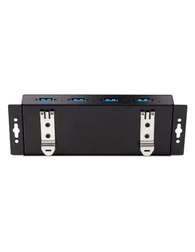 StarTech.com Hub Industrial USB 3.0 de 5Gbps de 4 Puertos - Concentrador USB con Protección de Picos y Descargas ESD - Ladrón