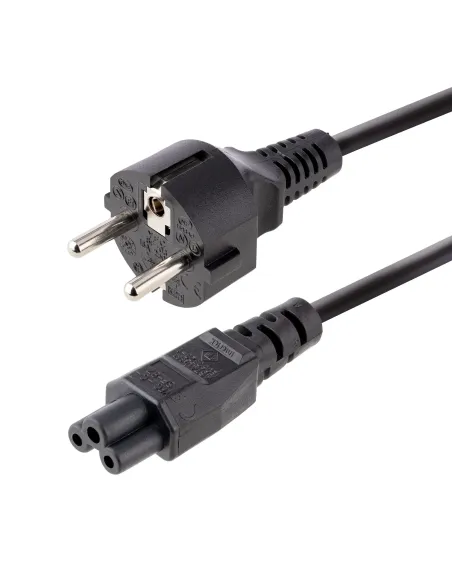 StarTech.com Cable de 3m de Alimentación de Repuesto para Ordenador Portátil, EU Schuko a C5, 2,5A 250V, 18AWG, para Cargador