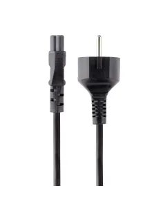 StarTech.com Cable de 3m de Alimentación de Repuesto para Ordenador Portátil, EU Schuko a C5, 2,5A 250V, 18AWG, para Cargador 2
