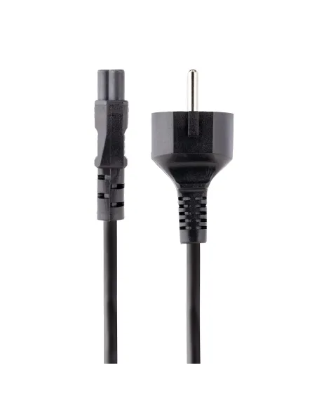 StarTech.com Cable de 3m de Alimentación de Repuesto para Ordenador Portátil, EU Schuko a C5, 2,5A 250V, 18AWG, para Cargador