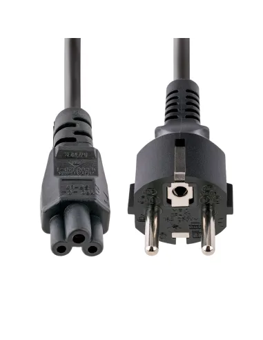 StarTech.com Cable de 3m de Alimentación de Repuesto para Ordenador Portátil, EU Schuko a C5, 2,5A 250V, 18AWG, para Cargador