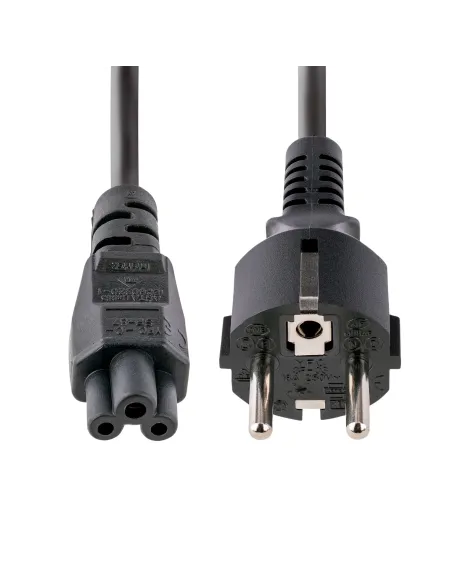 StarTech.com Cable de 3m de Alimentación de Repuesto para Ordenador Portátil, EU Schuko a C5, 2,5A 250V, 18AWG, para Cargador