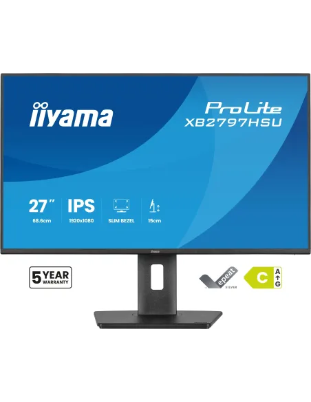 iiyama ProLite XB2797HSU-B1 pantalla para PC 68,6 cm (27") 1920 x 1080 Pixeles Full HD LED Negro