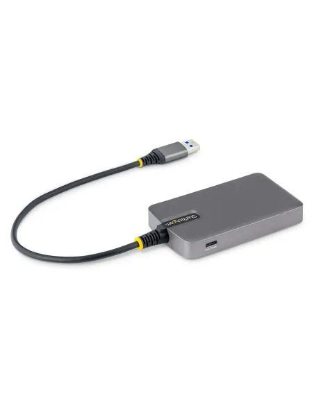 StarTech.com Hub USB-A de 4 Puertos - Ladrón USB USB-A - USB-A a 4x USB-A - Concentrador USB 3.0 Portátil de 5Gbps - Alimentado