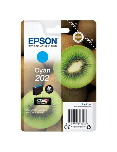 Epson Kiwi Singlepack Cyan 202 Claria Premium Ink