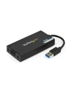 Adaptador usb 3.0 a hdmi 4k startech 0.2m -  macho - hembra -  negro