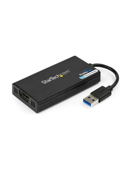 Adaptador usb 3.0 a hdmi 4k startech 0.2m -  macho - hembra -  negro